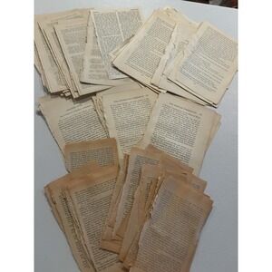 200+ Vintage‎ Ephemera Lot Junk Journal Paper Scrapbooking Crafting Book Pages